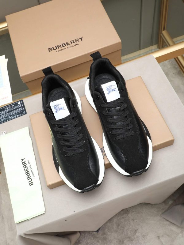 Burberry Equestrian Knight Low-Top Sneaker in Black (4) Burberry Equestrian Knight Low-Top Sneaker in Black