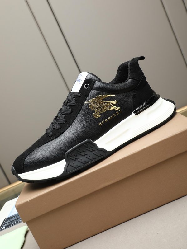 Burberry Equestrian Knight Low-Top Sneaker in Black (7) Burberry Equestrian Knight Low-Top Sneaker in Black