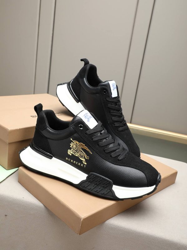 Burberry Equestrian Knight Low-Top Sneaker in Black (8) Burberry Equestrian Knight Low-Top Sneaker in Black