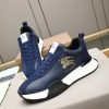 Burberry Equestrian Knight Low-Top Sneaker in Navy Blue