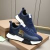 Burberry Equestrian Knight Low-Top Sneaker in Navy Blue