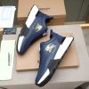 Burberry Equestrian Knight Low-Top Sneaker in Navy Blue