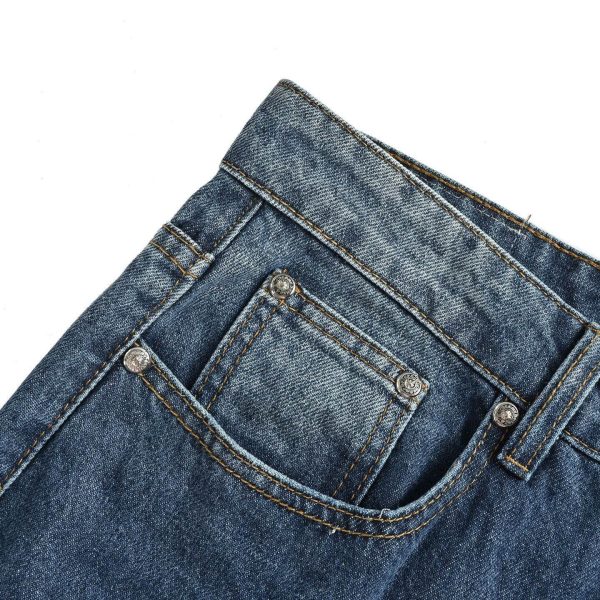 Chrome Hearts Cross Patch Denim Jeans in Blue & Leopard (5) Chrome Hearts Cross Patch Denim Jeans in Blue & Leopard