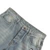 Chrome Hearts Cross Patch Denim Jeans in Light Wash Pink & Zebra (6) Chrome Hearts Cross Patch Denim Jeans in Light Wash Pink & Zebra