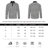 Chrome Hearts Cross Stripe Long-Sleeve Polo Shirt in Black & White