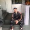 Gucci GG Jacquard Zip-Up Track Jacket in Navy and Ivory