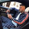 Gucci GG Jacquard Zip-Up Track Jacket in Navy and Ivory