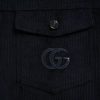 Gucci Interlocking G Corduroy Jacket in Dark Navy