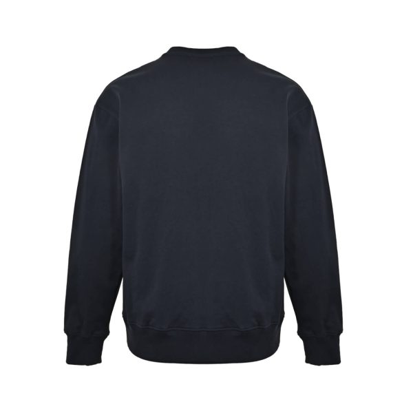 Gucci Embroidered Logo Cotton Sweatshirt in Dark Navy