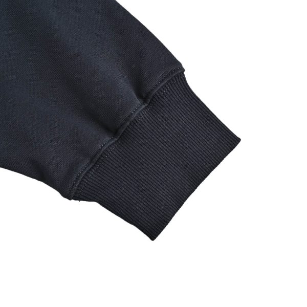 Gucci Embroidered Logo Cotton Sweatshirt in Dark Navy
