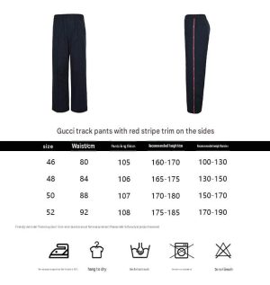 Gucci Technical Panama Sportswear Trousers in Dark Navy