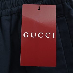 Gucci Technical Panama Sportswear Trousers in Dark Navy
