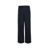 Front view of the Gucci Technical Panama Sportswear Trousers in Dark Navy, showcasing the straight leg fit and prominent front center creases.