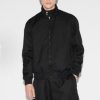 Gucci Tonal GG Monogram Zip-Up Jacket in Black