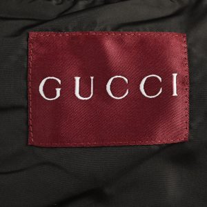 Gucci Tonal GG Monogram Zip-Up Jacket in Black