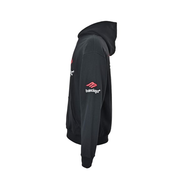 Balenciaga 3B Sports Icon Oversized Hoodie Black (5) Balenciaga 3B Sports Icon Oversized Hoodie Black