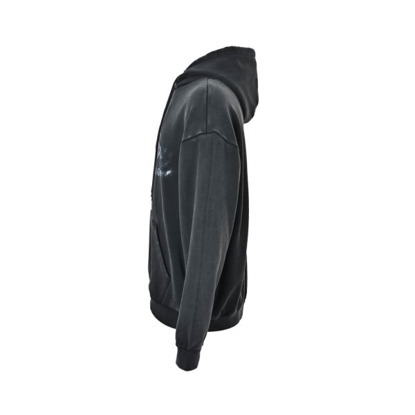 Balenciaga Crayon Loop Oversized Hoodie Washed Black (4) Balenciaga Crayon Loop Oversized Hoodie Washed Black