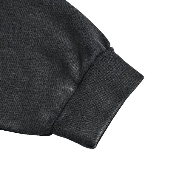 Balenciaga Crayon Loop Oversized Hoodie Washed Black (5) Balenciaga Crayon Loop Oversized Hoodie Washed Black