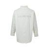 Balenciaga Crystal Logo Oversized Poplin Shirt Black
