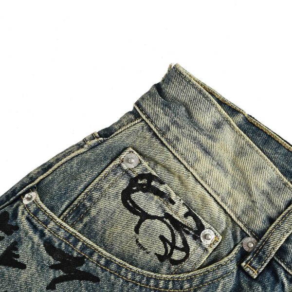 Balenciaga Graffiti Baggy Jeans in Faded Blue (7) Balenciaga Graffiti Baggy Jeans in Faded Blue