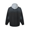 Balenciaga Large Fit Stripe Tracksuit Jacket Layered Hood BlackGrey (1) Balenciaga Large Fit Stripe Tracksuit Jacket Layered Hood Black/Grey