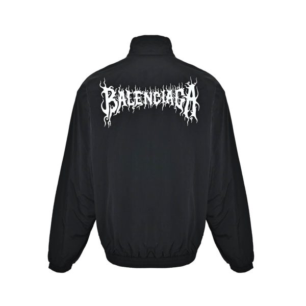 Balenciaga Metal Logo Track Jacket Black (3) Balenciaga Metal Logo Track Jacket Black