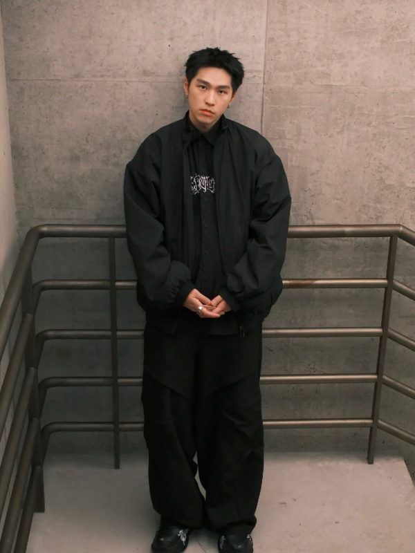 Balenciaga Metal Logo Track Jacket Black (8) Balenciaga Metal Logo Track Jacket Black