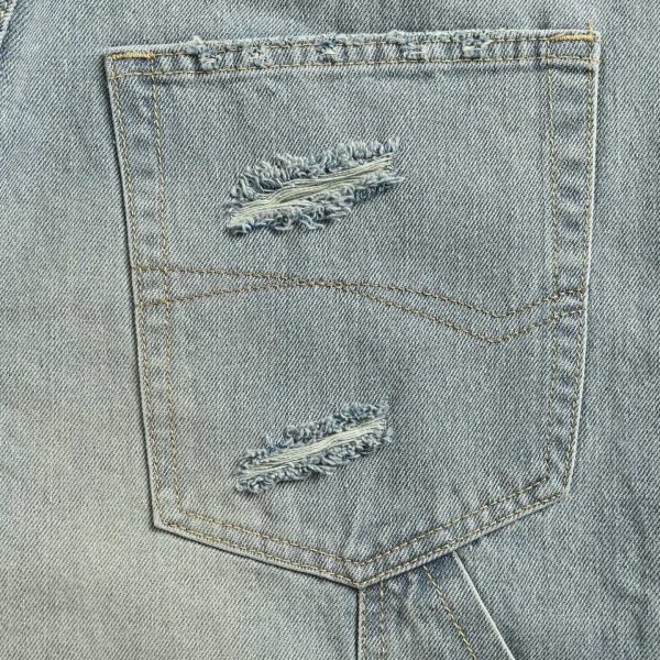 Balenciaga Minimal Baggy Carpenter Jeans in Light Blue Wash