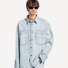 Balenciaga Minimal Baggy Carpenter Jeans in Light Blue Wash