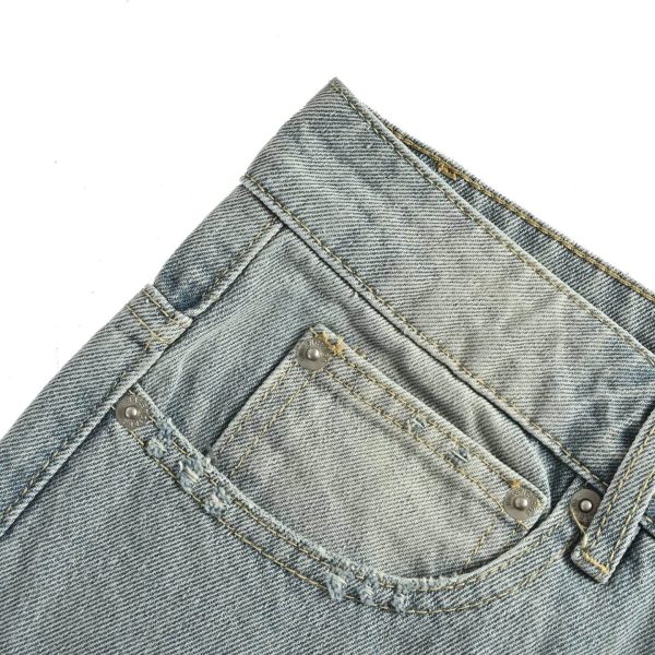 Balenciaga Minimal Baggy Carpenter Jeans in Light Blue Wash