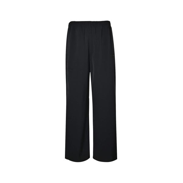 Balenciaga Wide-Leg Track Trousers Tonal Logo Black (8) Balenciaga Wide-Leg Track Trousers Tonal Logo Black