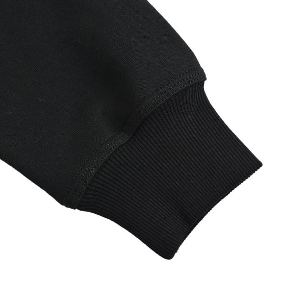 Burberry Equestrian Knight Zip Hoodie Check EKD Stamp Black
