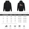 Burberry Equestrian Knight Zip Hoodie Check EKD Stamp Black