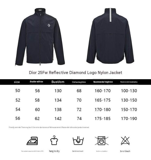 Dior CD Diamond Blouson Jacket in Navy Blue