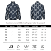 Gucci GG Fuzzy Jacquard Zip-Up Jacket Navy/White