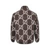 Gucci GG Fuzzy Jacquard Zip-Up Jacket Navy/White