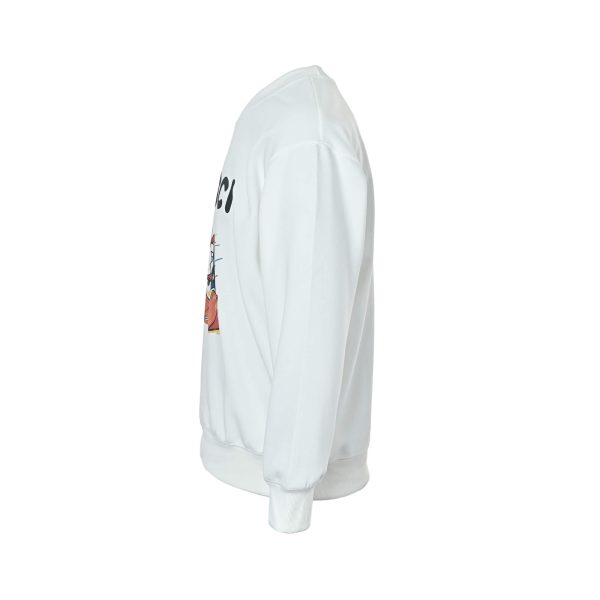 Gucci Lunar New Year Year of the Rabbit Skateboard Print Sweatshirt White