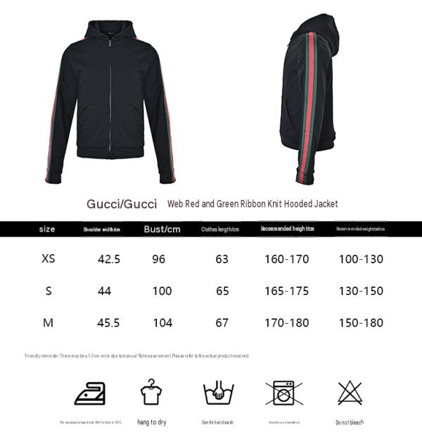 Gucci Silk Cotton Jersey Zip-Up Hoodie Signature Web Stripe Black