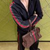 Gucci Silk Cotton Sportswear Pants Signature Web Stripe Black