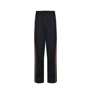 Gucci Silk Cotton Sportswear Pants Signature Web Stripe Black