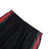 Gucci Silk Cotton Sportswear Pants Signature Web Stripe Black