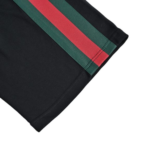 Gucci Silk Cotton Sportswear Pants Signature Web Stripe Black