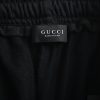 Gucci Silk Cotton Sportswear Pants Signature Web Stripe Black