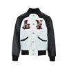 Louis Vuitton Bicolor Satin Bomber Jacket