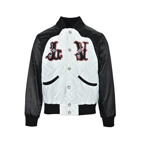 Louis Vuitton Bicolor Satin Bomber Jacket