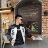 Louis Vuitton Bicolor Satin Bomber Jacket