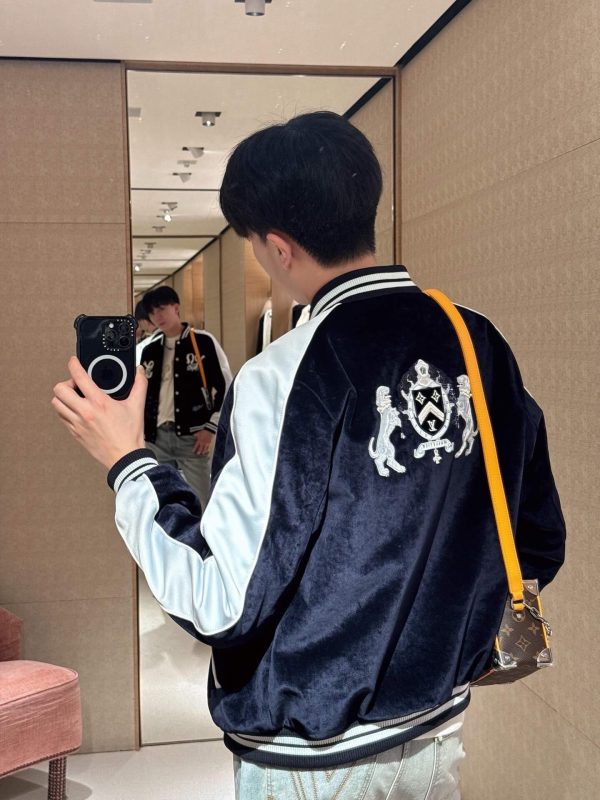 Louis Vuitton Denim Velvet Souvenir Jacket in Midnight Blue and White (8) Louis Vuitton Denim Velvet Souvenir Jacket in Midnight Blue and White