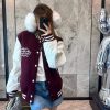 Louis Vuitton Embroidered Calfskin Varsity Jacket in Burgundy and Cream (9) Louis Vuitton Embroidered Calfskin Varsity Jacket in Burgundy and Cream
