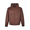 Louis Vuitton Monogram Embossed Suede Zip-Up Hoodie Coffee Bean Brown