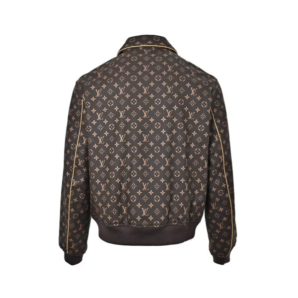 Louis Vuitton Padded Leather Blouson All-Over Monogram Brown (1) Louis Vuitton Padded Leather Blouson All-Over Monogram Brown
